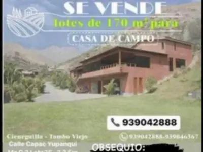 REMATO TERRENO CIENEGUILLA