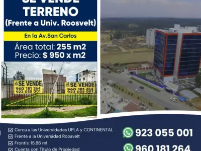 Venta De Terreno Comercial, inversion asegurada