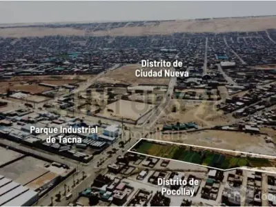 Venta de terreno en zona industrial de Pocollay - Tacna Área de 6,960 m2.