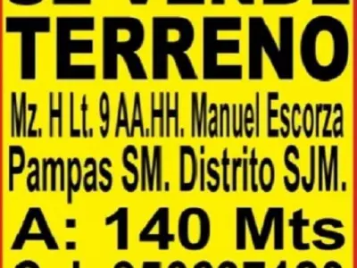 VENTA DE TERRENO