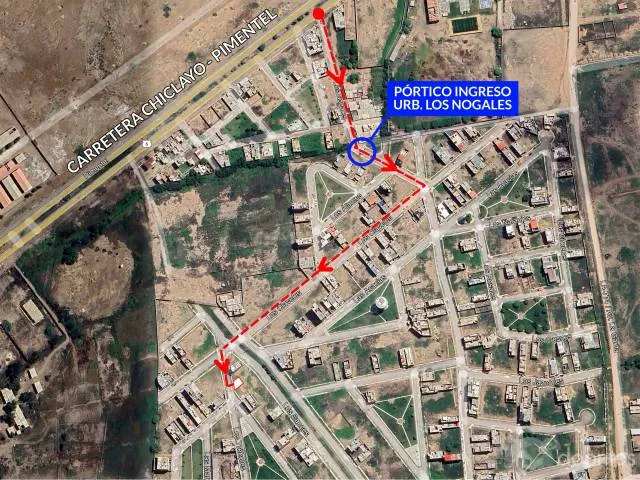 Vendo Lote de 125m2 en la Urb. Los Nogales Etapa II - Carretera a Pimentel — foto 2