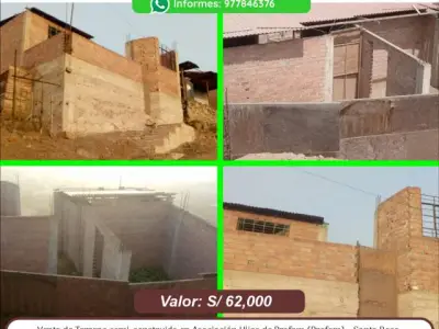 Venta de Terreno Semiconstruido en Profam Santa Rosa