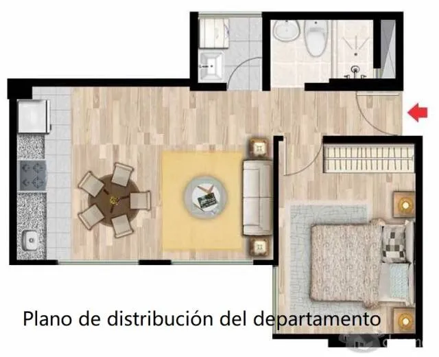 Departamento de estreno de 41m2 en el jirón Jorge Chávez cuadra 16, Breña — foto 4