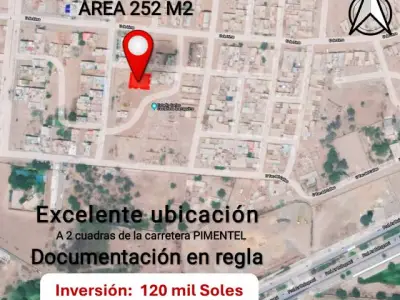 Venta de Terreno en Urbanización Avientel, Pimentel - Chiclayo