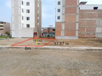Terreno ovalo Santa Elena Chiclayo 143 m2 condominio las Viña $110,000 - 9.4.8.1.0.7.4.3.3