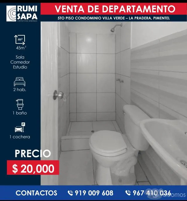 Venta Departamento Condominio Villa Verde - La Pradera, Pimentel - 6