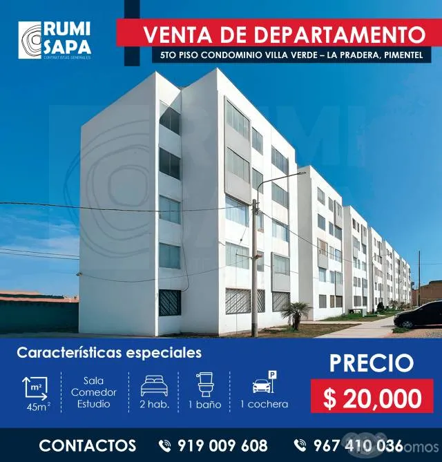 Venta Departamento Condominio Villa Verde - La Pradera, Pimentel - 8