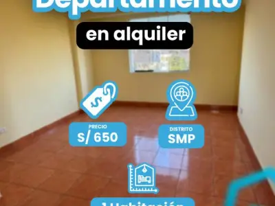 ????#TEALKILO te trae este Departamento de 1 Habitación en SMP!?