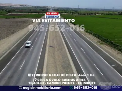 TERRENO EN VIA DE EVITAMIENTO EN VENTA CHIMBOTE TRUJILLO CAMBIO PUENTE