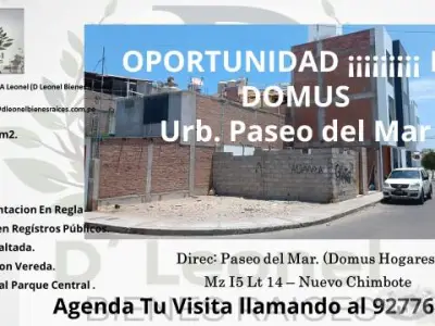 Terreno en Venta en la Urbanización Paseo del Mar (Domus)