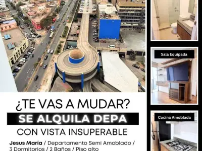 SE ALQUILA DEPARTAMENTO EN JESUS MARIA