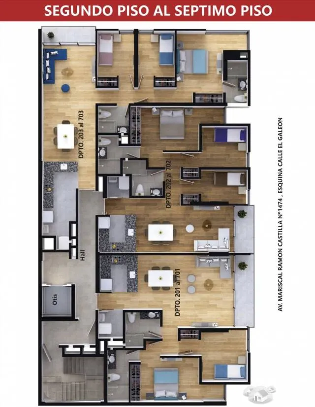 Venta de departamentos de estreno con acabados premium. Paseo la Castellana. Puertas de madera, pisos de bambu, granito y porcelanato. — foto 1
