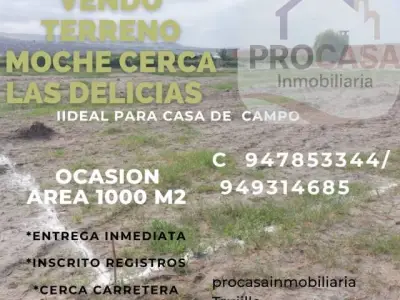 OCASIÓN – VENTA DE TERRENO EN MOCHE