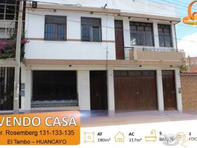 SE VENDE AMPLIA CASA EN EL TAMBO, HUANCAYO