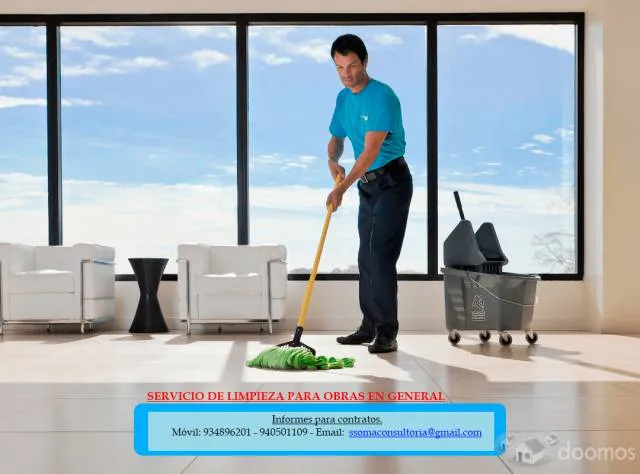 SERVICIO DE LIMPIEZA PARA OBRAS EN CONSTRUCCIÓN. - 1