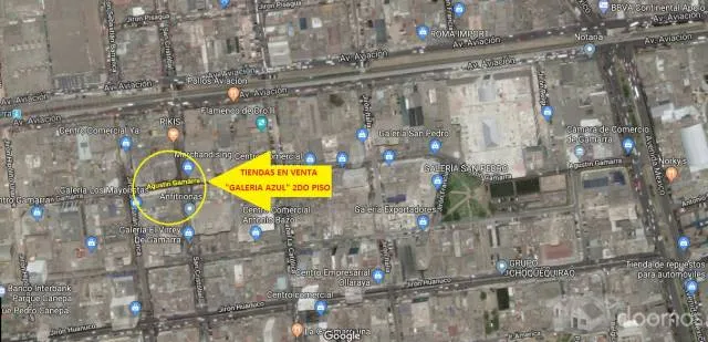 Venta de Tiendas en Gamarra "Galeria Azul" 2do piso - 2