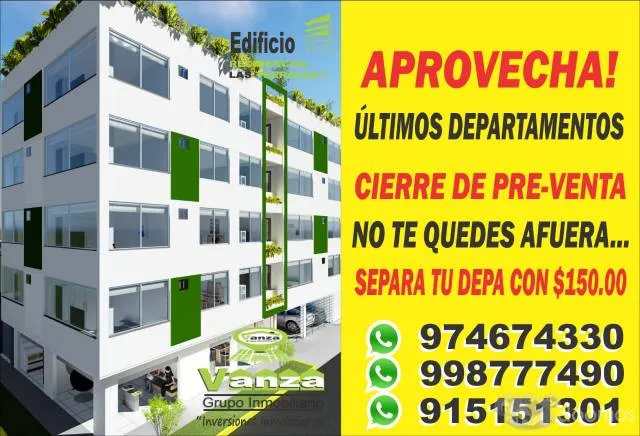 VENTA DE DEPARTAMENTOS EN LAS TERRAZAS DE CARAPONGUILLO DESDE $22.500 SOLO POR CIERRE DE PRE- VENTA - 1