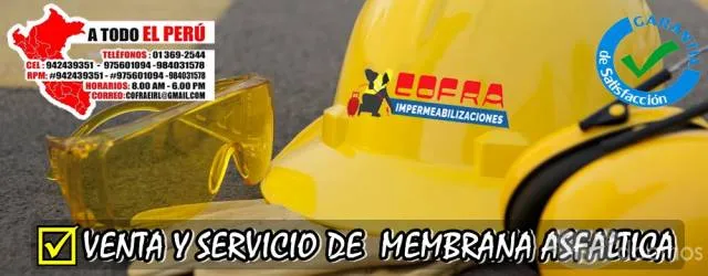 VENTAS DE MANTO ASFALTICO CONSULTE CEL: 942439351 - 1