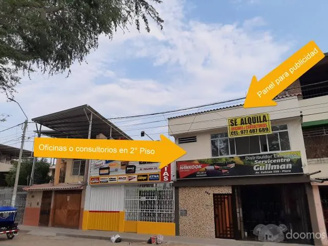 Se alquila oficinas o consultorios en Piura a media cuadra de Plaza de La Luna - En segundo piso - 1