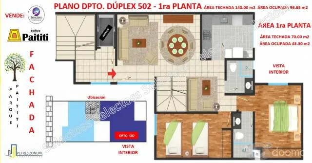 VENTA DÚPLEX SAN MIGUEL EN PRE VENTA FRENTE A PARQUE 3 DORM.TERRAZA JARDÍN — foto 4