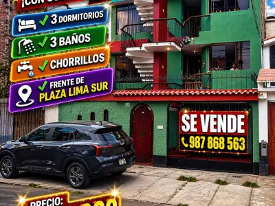 VENDO DEPARTAMENTO PRIMER PISO CHORRILLOS
