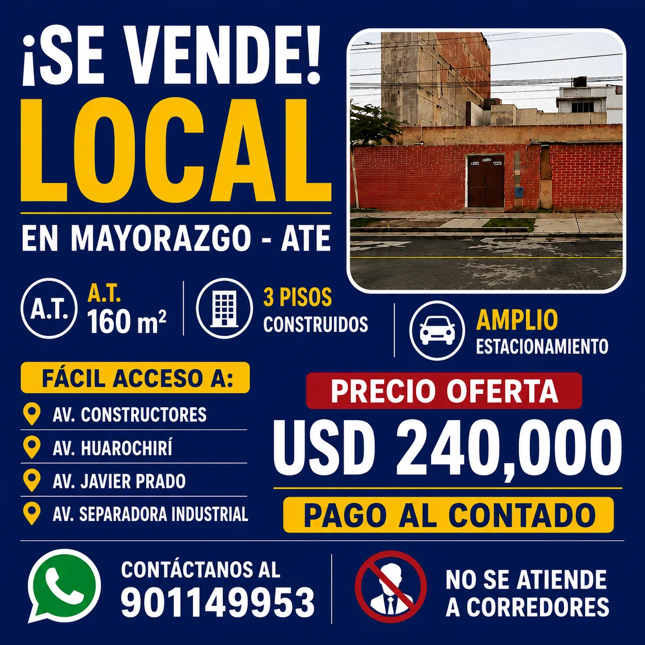 VENTA DE LOCAL EN MAYORAZGO - ATE VITARTE - 2