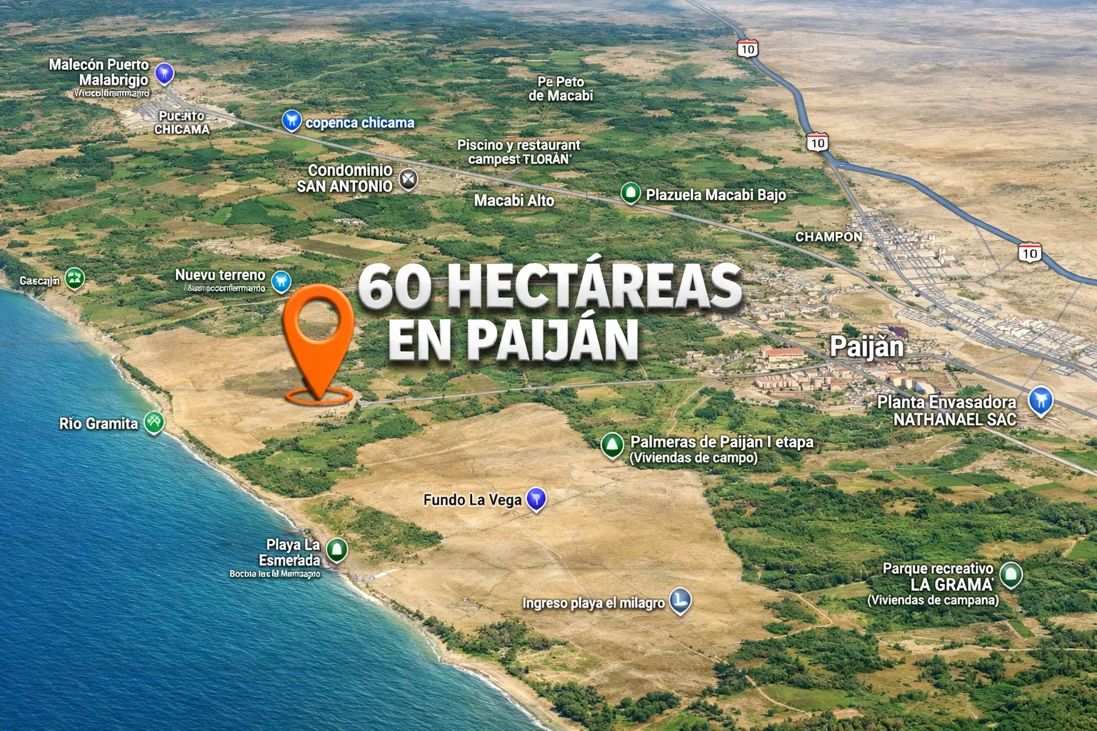 Terreno agrícola en venta – Paiján, La Libertad - 1