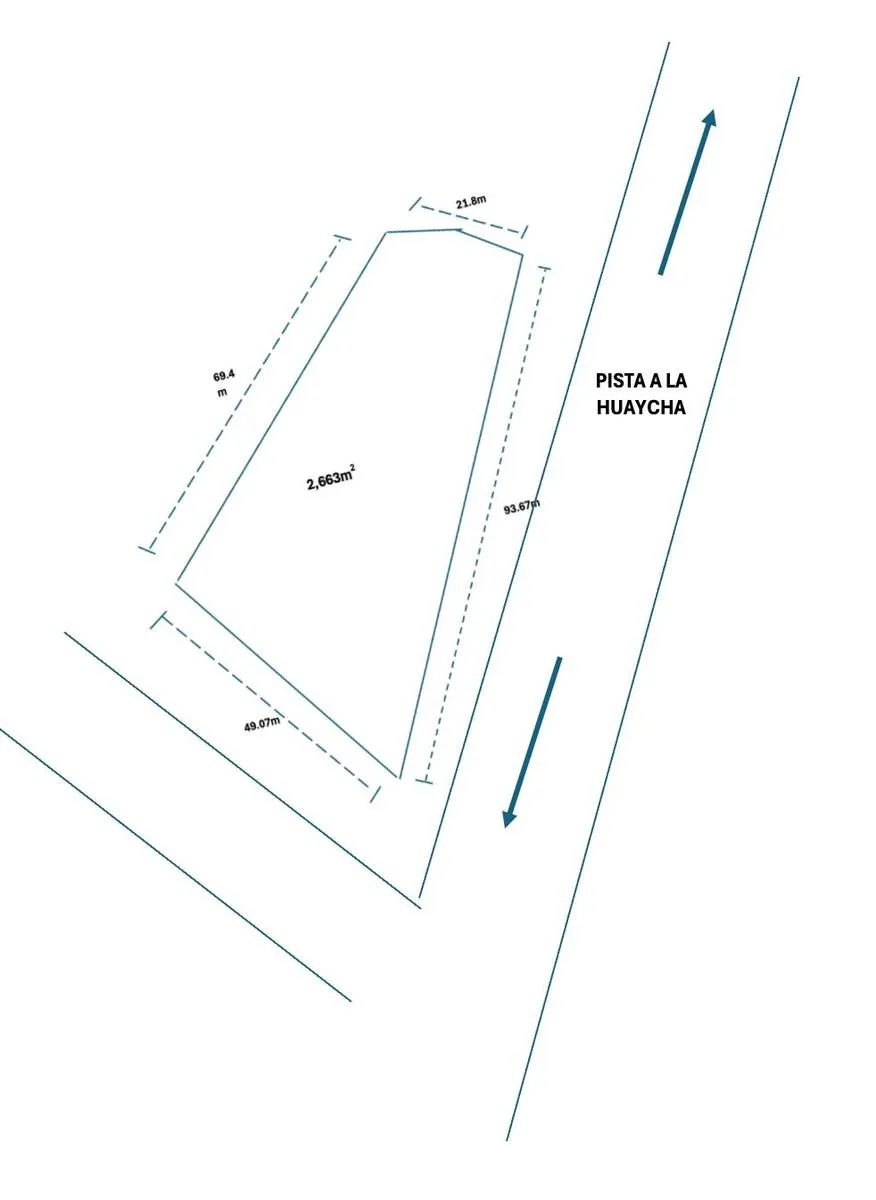 Se Vende Terreno de 2663 m2 en plena carretera Las Balsas – Concepción - 1