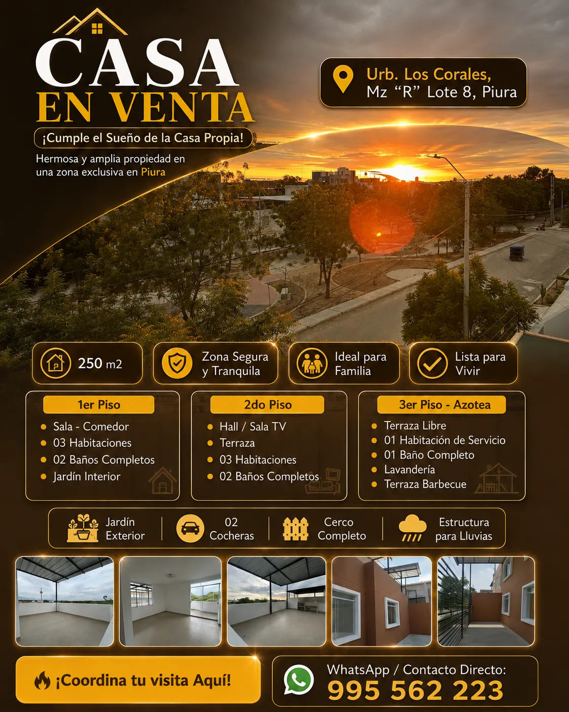 🏡 CASA EN VENTA EN PIURA – URB. LOS CORALES - 2