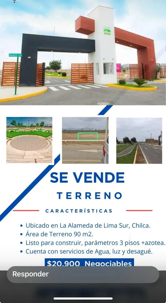 Lote en Chilca 90m2 Los portales - 6