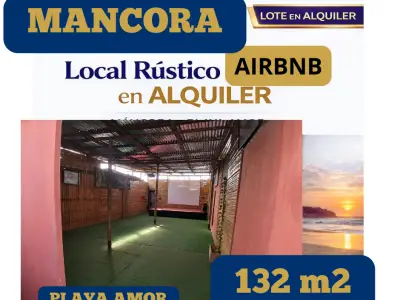 ALQUILER MANCORA 132M2 𝗟𝗼𝗰𝗮𝗹 𝗰𝗼𝗺𝗲𝗿𝗰𝗶𝗮𝗹 𝗿ú𝘀𝘁𝗶𝗰𝗼