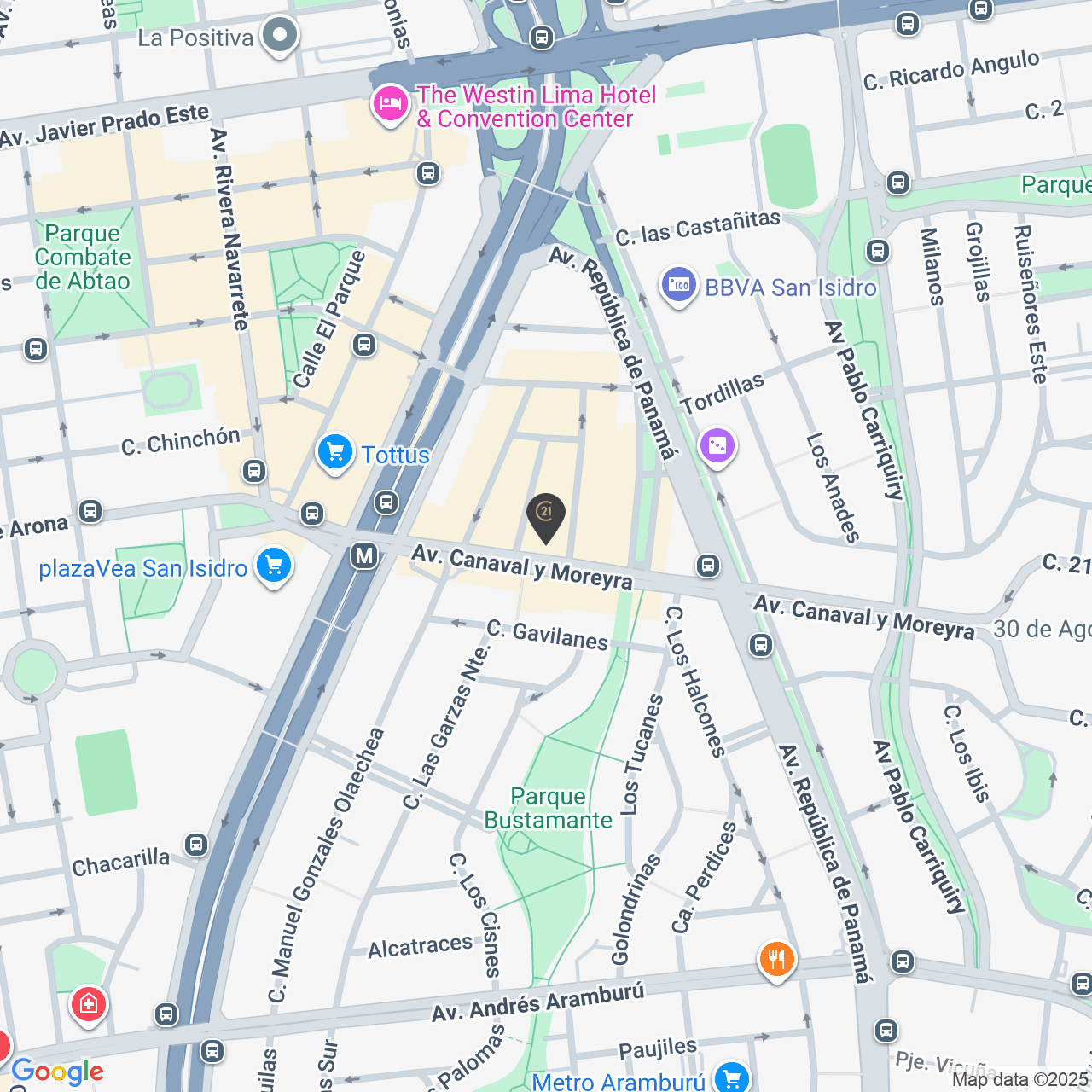 ALQUILER  OFICINA  PREMIUM SAN ISIDRO - TODO UN PISO - CANAVAL Y MOREYRA - 17