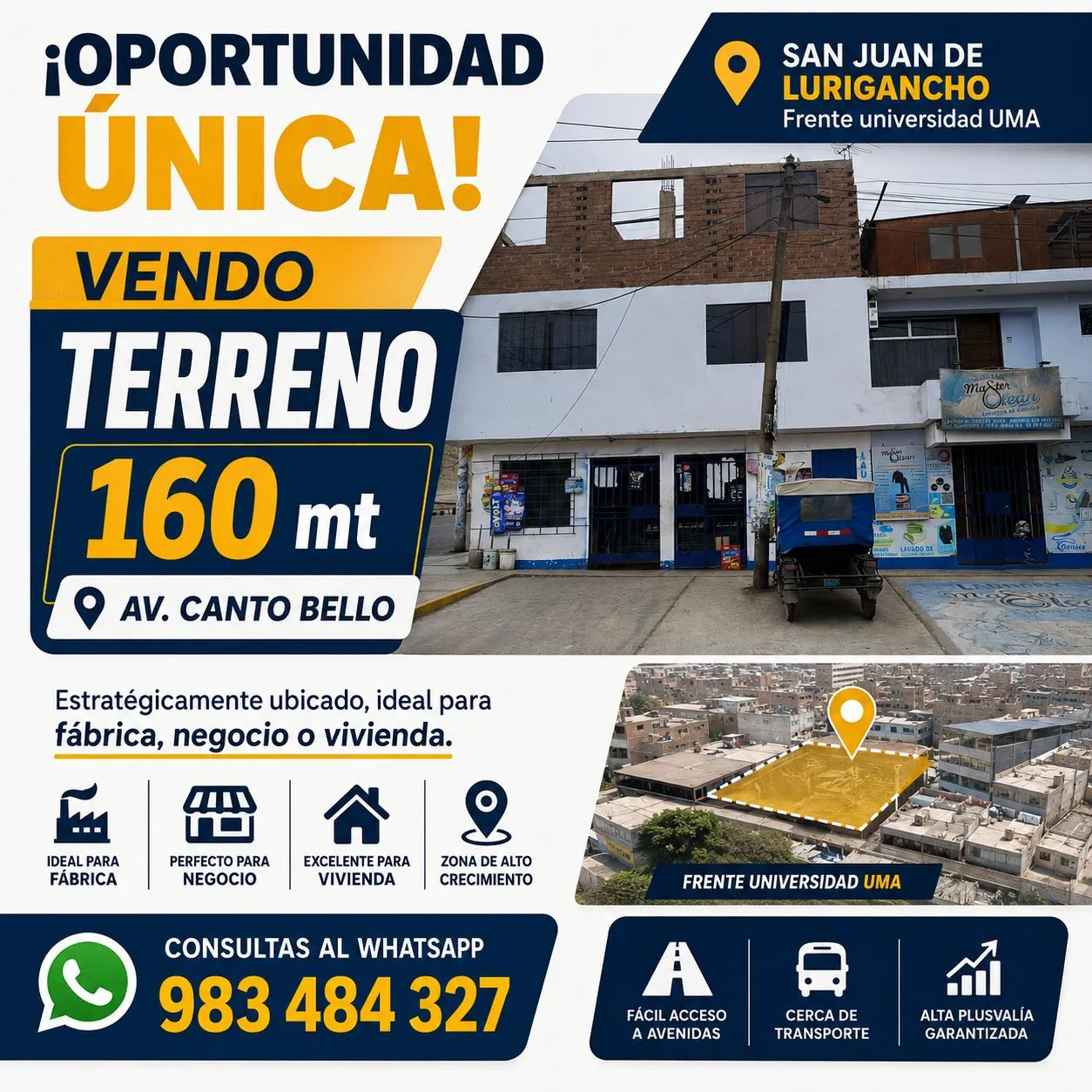 Venta Terrano San Juan de Lurigancho - 1