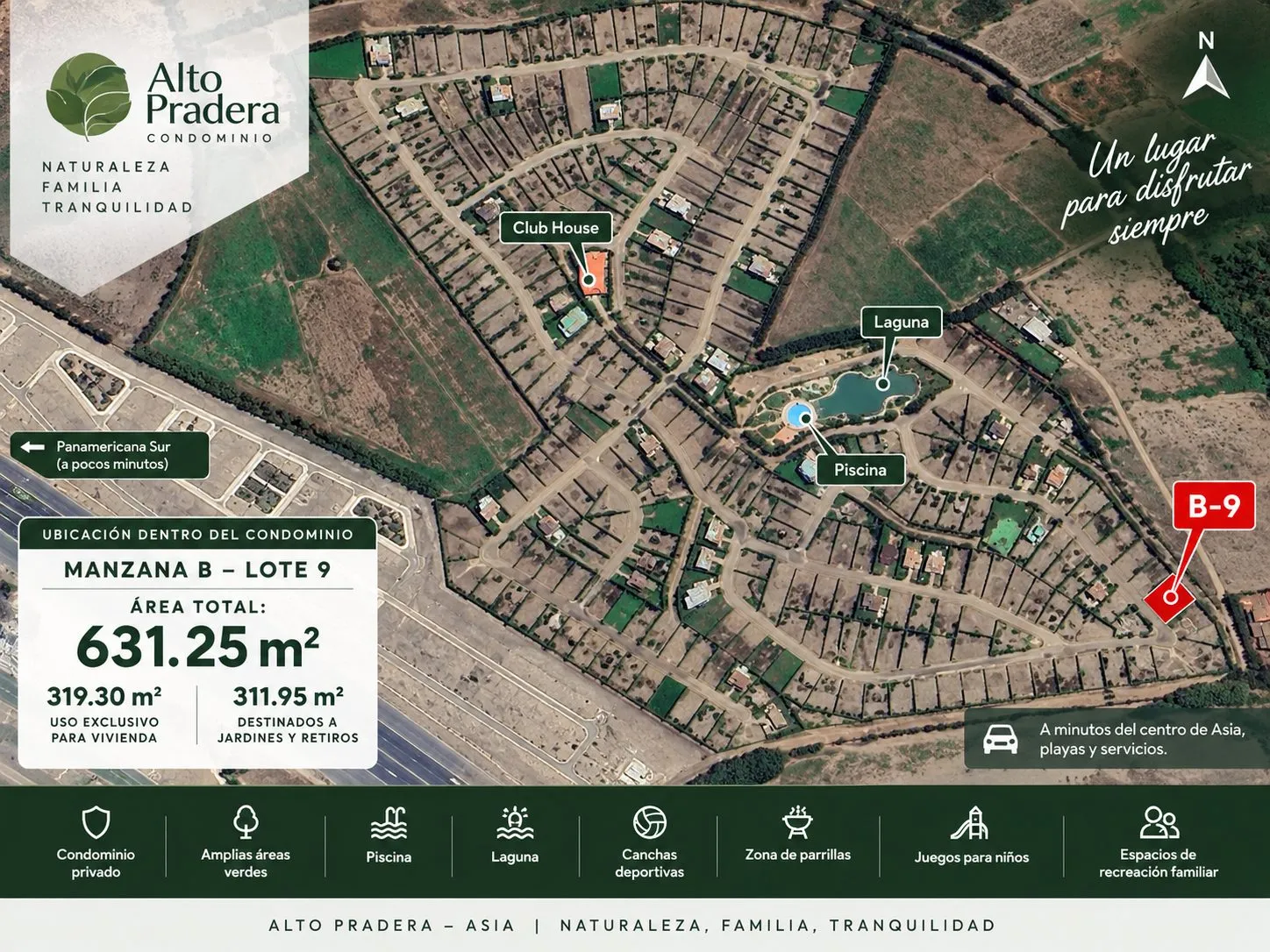 Terreno 631.25 m² en Alto Pradera – Asia, muy cerca al Boulevard - 2