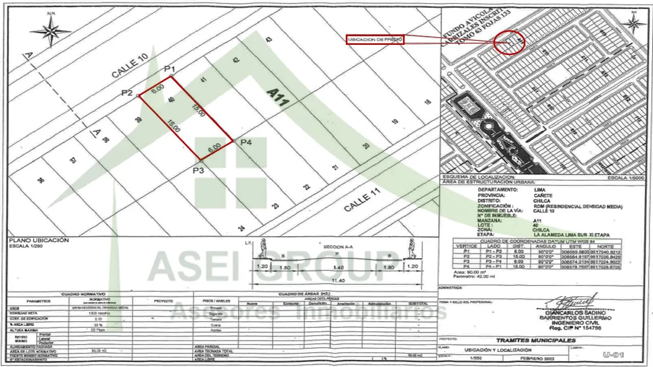 Lote de 90m² en Venta Ubicado en La Alameda Lima Sur XI Etapa en Chilca – Cañete - 2