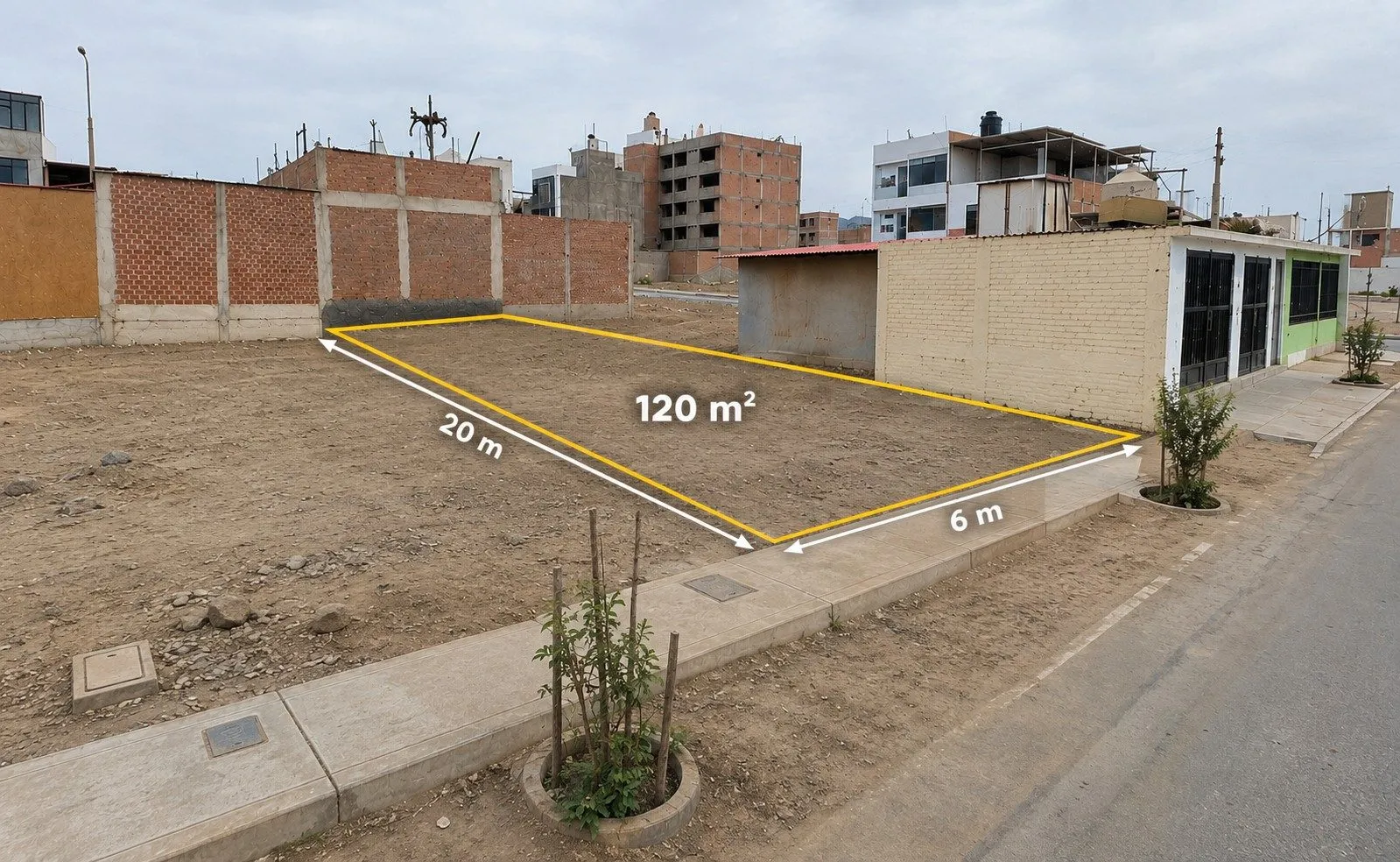 Vendo Terreno 120 M2 en Urb. Praderas De Lurín | 6×20 | Proyección 5 Pisos + Azotea - 1