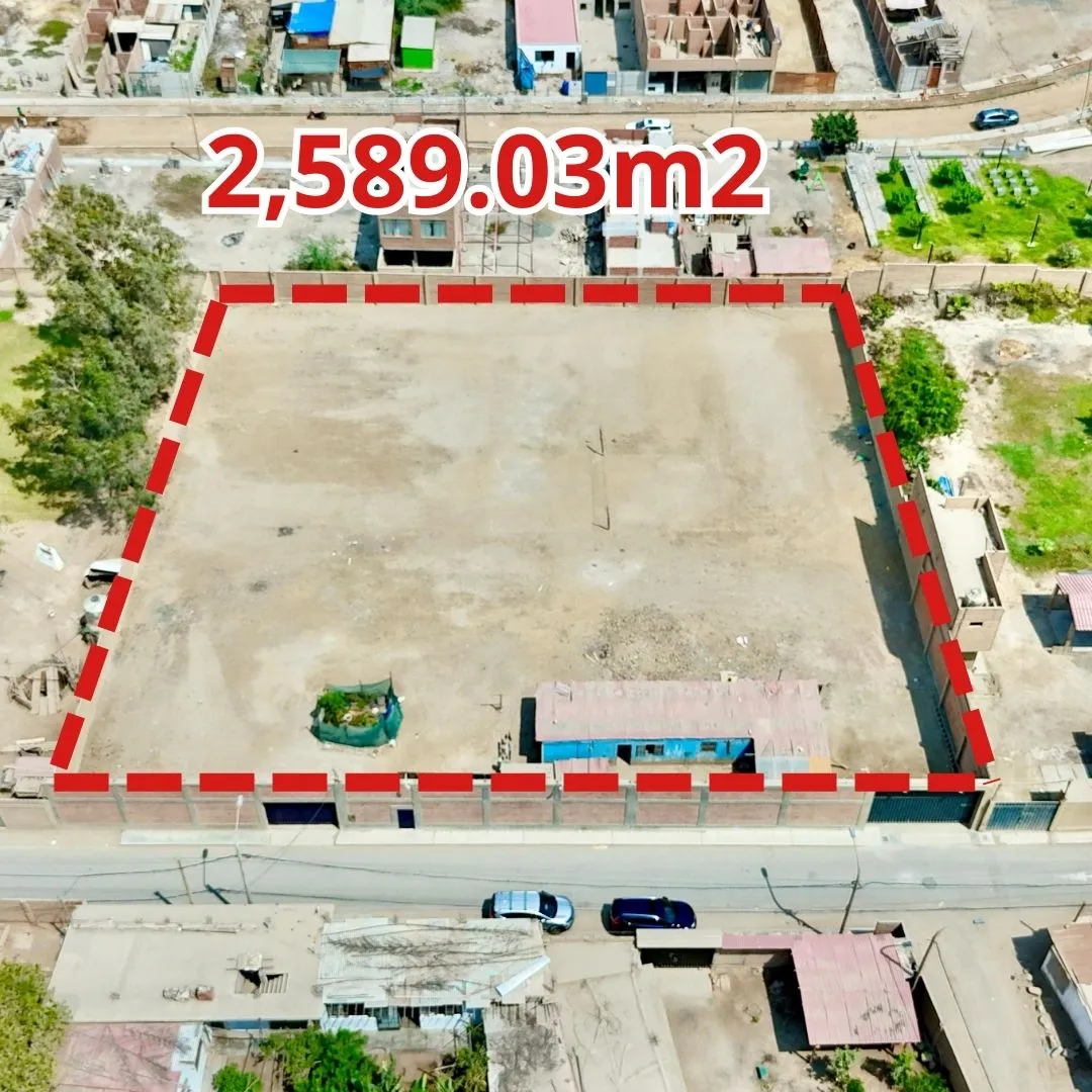 Terreno cercado de 2,589 m² en venta en Puente Piedra - 1