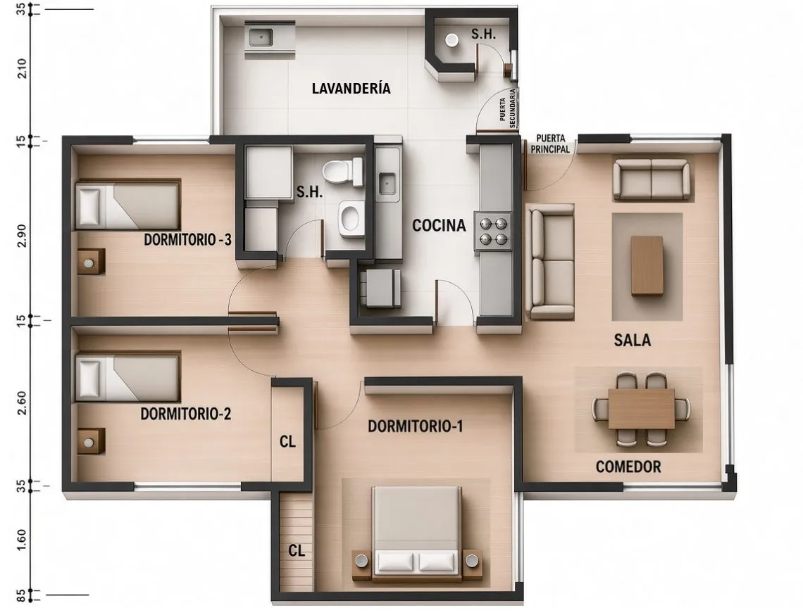 OPORTUNIDAD EN SAN BORJA: DEPARTAMENTO DE 89 M² CON COCHERA — foto 8