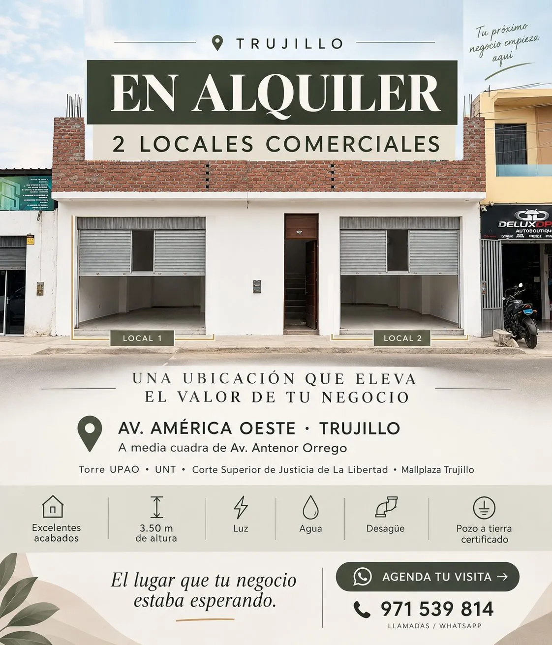 ALQUILA TU PRÓXIMO LOCAL COMERCIAL EN TRUJILLO - AV. AMÉRICA OESTE | 88.25 m² - 1