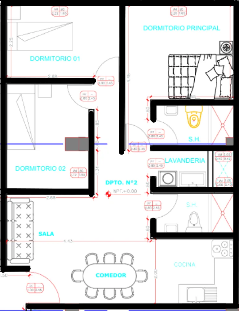 VENDO DEPARTAMENTO PRIMER PISO 60M2 CON VISTA INTERIOR /3HAB /2BAÑOS-EN VILLA MARIA DEL TRIUNFO TABLADA ZONA NUEVA. 🏡 Depa bonito, bien ubicado y a buen precio - 10