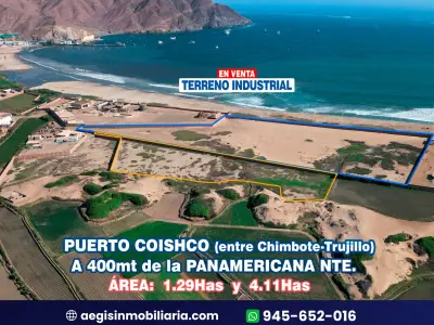 Terreno 1.2Ha. y 4.1Ha. Industrial – Coishco
